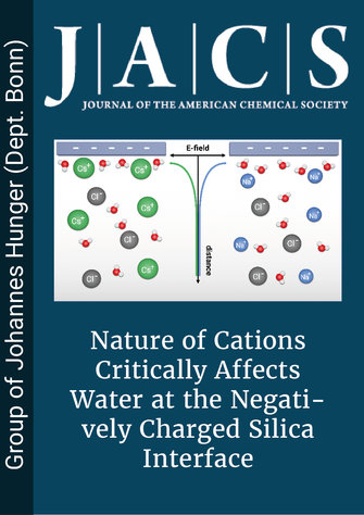 Nature of Cations Critically Affects Water at the Negatively Charged Silica Interface