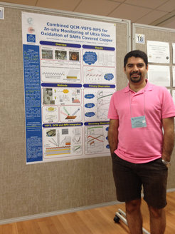Saman Hosseinpour presenting his poster
