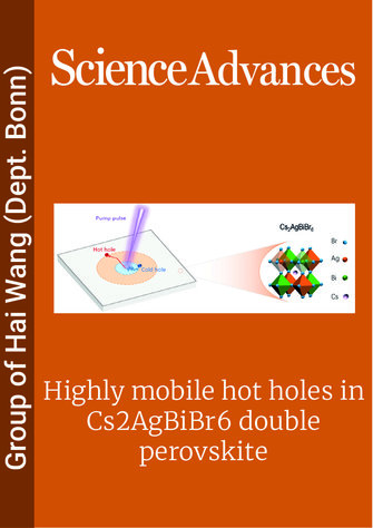 Highly mobile hot holes in Cs2AgBiBr6 double perovskite