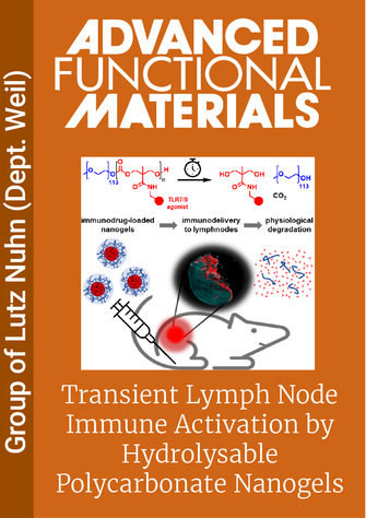 Transient Lymph Node Immune Activation by Hydrolysable Polycarbonate Nanogels