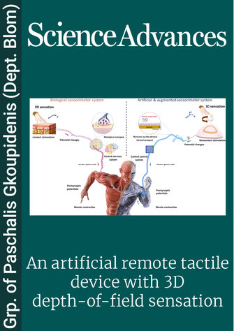 An artificial remote tactile device with 3D depth-of-field sensation