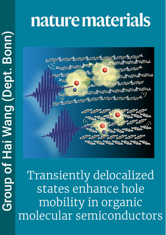 Transiently delocalized states enhance hole mobility in organic molecular semiconductors