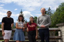 Von links nach rechts: Francesco Montorsi, Vesna Erić, Simona Djumayska, Daniel Keefer